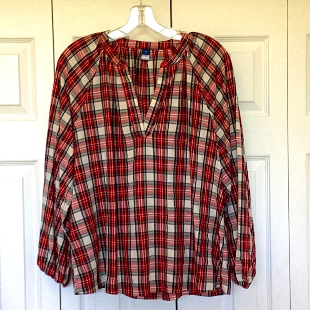 Old Navy Plaid Blouse